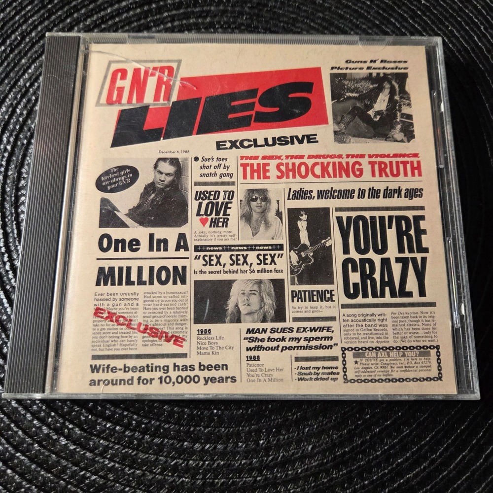 Guns N Roses CD G N' R Lies 1988 Geffen Records Patience Hard Rock Vintage 80s